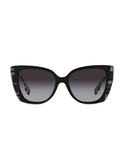 Burberry Woman Sunglass Be4393 Meryl In Grey Flash