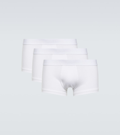 Giorgio Armani Set Of 3 Boxer Briefs In White