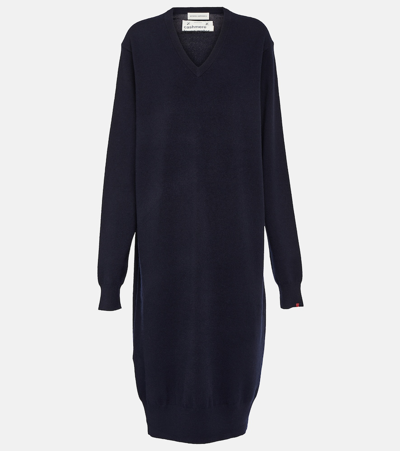 Extreme Cashmere N187 Merlin Cashmere-blend Sweater Dress In Blue |  ModeSens