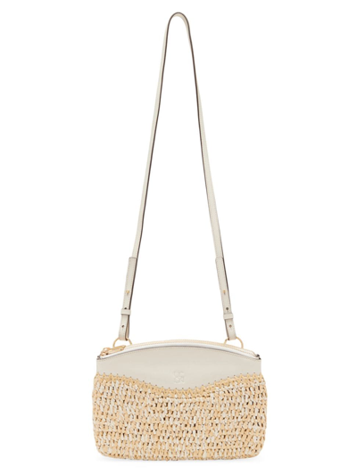 Ulla Johnson Maya Multicolor Raffia Crossbody Bag In Natural