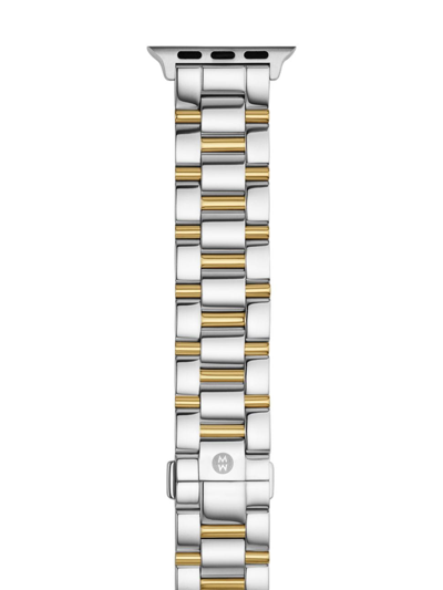 Michele Women's Apple Watch Two-tone Stainless Steel Bracelet Strap/38/40/41 & 42/44/45/49mm In Neutral