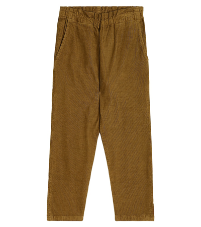 Bonpoint Kids' Cotton Corduroy Trousers In Brown