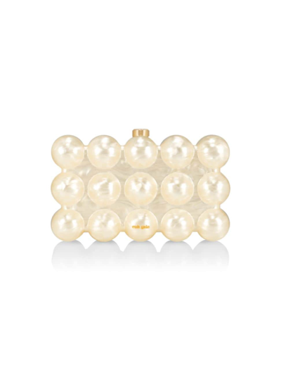 Cult Gaia The Bubble Clutch In Ivory