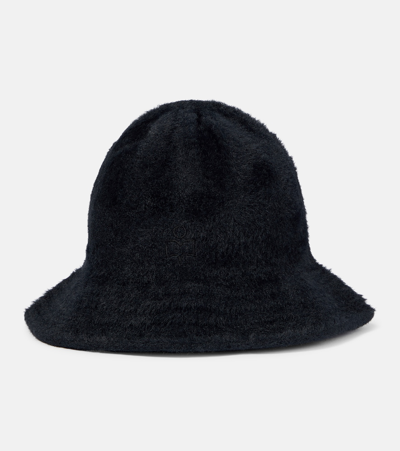 Isabel Marant Embroidered Bucket Hat In Black