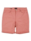 Nydj Ella Roll-cuff Denim Shorts In Multi