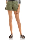 Paige Brooklyn High Waist Utility Shorts In Green