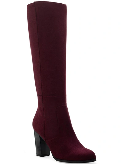 Style & Co Addyy Womens Faux Suede Block Heel Knee-high Boots In Multi