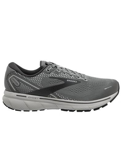 Brooks Men's Ghost 14 Road-running Shoes - Medium Width In Grey/alloy/oyster