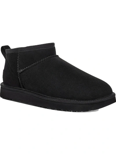 UGG CLASSIC ULTRA MINI WOMENS SUEDE ANKLE BOOTIE SLIPPERS