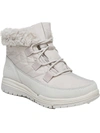 Ryka Brae Womens Cold Weather Lace Up Ankle Boots In Silver