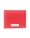 Ferragamo Logo Leather Coin Purse In Red