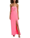 Liv Foster Strapless Cutout Sweetheart Column Gown In Pink