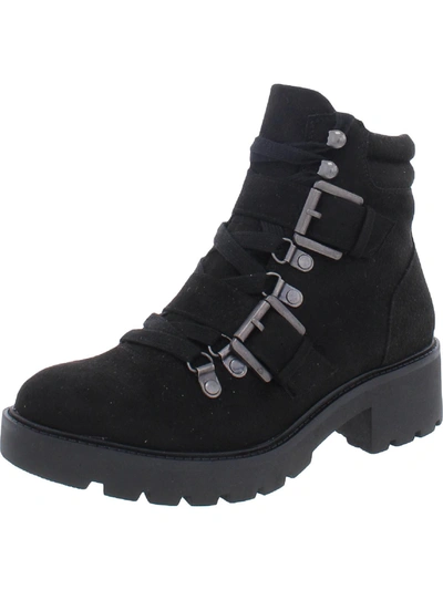 White Mountain Day Time Womens Faux Suede Lugged Sole Ankle Boots In Multi
