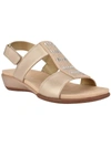 Easy Spirit Hazel Beaded T-strap Sandal In Gold