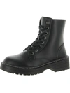 SUGAR WOMENS PULL ON ANKLE COMBAT & LACE-UP BOOTS