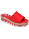 Journee Collection Rosey Wedge Sandal In Red