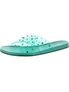 Jessica Simpson Tislie Womens Open-toe Slip-on Slide Sandals In Blue