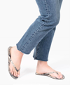 Tkees Studio Exotic Snake-effect Leather Flip Flops In Multi