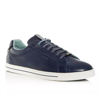 TED BAKER MEN'S THAWNE LEATHER LOW-TOP TRAINERS IN DARK BLUE