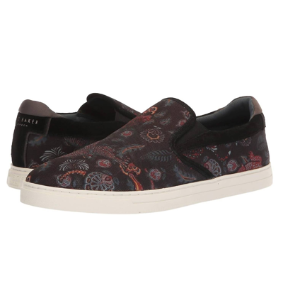 Ted Baker Men's Mhako Slip On Sneaker In Black/grey In Multi