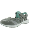 Easy Spirit Esplash Womens Leather Casual Strap Sandals In Grey