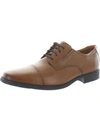 CLARKS TILDEN CAP MENS LEATHER LACE-UP OXFORDS