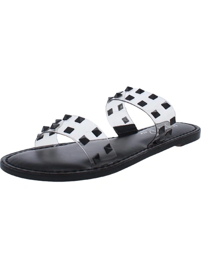 Wild Pair Ginnie Womens Double-band Slip On Flat Sandals In Multi