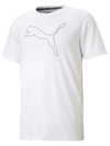 Puma Big & Tall Cat Mens Fitness Workout Shirts & Tops In White