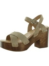 Sam Edelman Josefine Womens Buckle Wood Heels In Brown