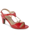 Karen Scott Danee Womens Padded Insole Heels In Animal Print