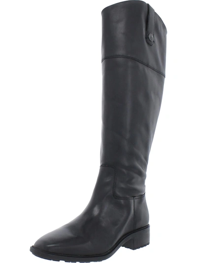 Sam Edelman Drina Ath Womens Leather Athletic Fit Knee-high Boots In Black