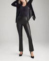 Yummie Faux Leather Shaping Legging In Black