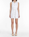 AMANDA UPRICHARD Sleeveless Greyson Denim Dress In White