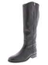 Frye Melissa Button Leather Tall Riding Boots In Black