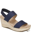Lifestride Delta Womens Solid Ankle Strap Wedge Sandals In Multi