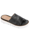 GENTLE SOULS BY KENNETH COLE LAVERN WOMENS LEATHER SLIP ON FLATFORM SANDALS