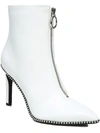 Bar Iii Briget Womens Embellished Pointed Toe Ankle Boots In White
