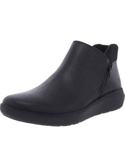 Clarks Kayleigh Mid Womens Double Zipper Padded Insole Ankle Boots In Black