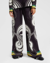 La Doublej La Double J Ladies Twill Silk Palazzo Pants In Multi
