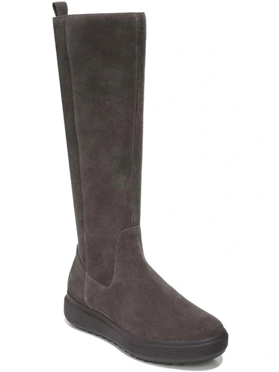 Naturalizer Torence Womens Zipper Wedge Knee-high Boots In Grey
