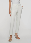 DEREK LAM 10 CROSBY BRONTE CIGARETTE PANTS IN SOFT WHITE