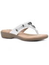 CLIFFS BY WHITE MOUNTAIN BAILEE WOMENS EMBELLISHED SLIP ON THONG SANDALS