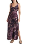 Free People Worth The Wait Floral Maxi Dress In Black