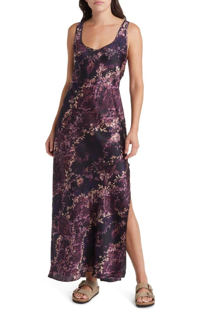 Free People Worth The Wait Floral Maxi Dress In Black Combo