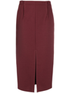 PATRIZIA PEPE PLEAT-DETAILING HIGH-WAISTED SKIRT