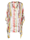 MISSONI ZIGZAG-PATTERNED WOVEN BEACH COVER-UP