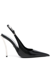 VERSACE PIN POINT 115MM SLINGBACK PUMPS