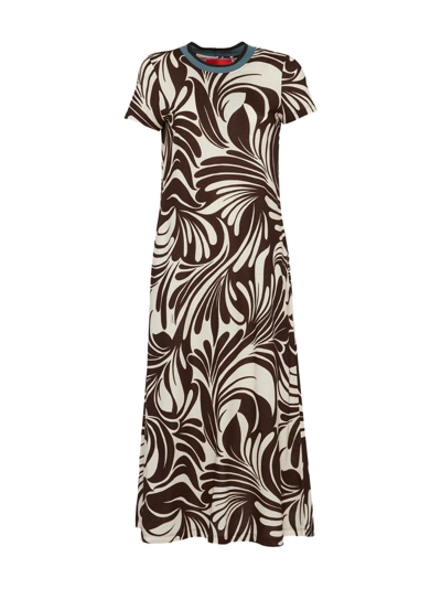 La Doublej Sporty Swing Dress In Watermarble