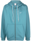 Nike Men's Solo Swoosh Full-zip Hoodie In Blue