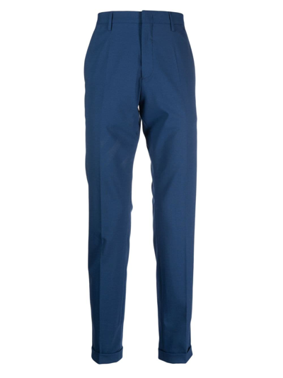 Paul Smith Tailored Tapered-leg Trousers In Blue